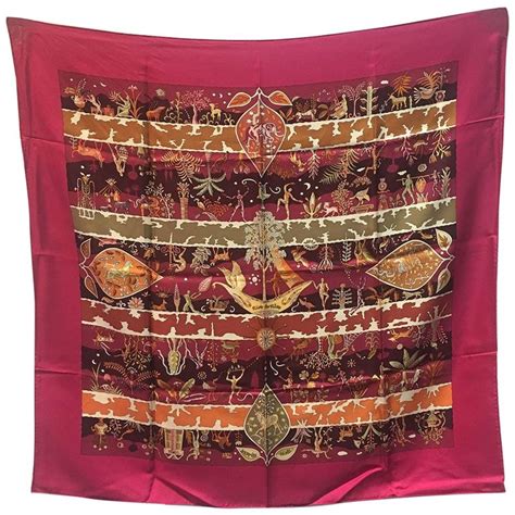 silk scarf magenta hermes|real Hermes scarf.